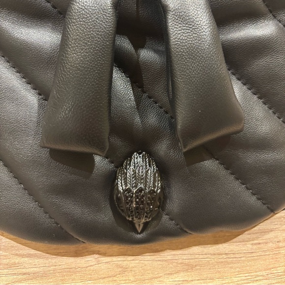 Kurt Geiger SoHo Large Black Leather Belt Bag - Picture 8 of 11